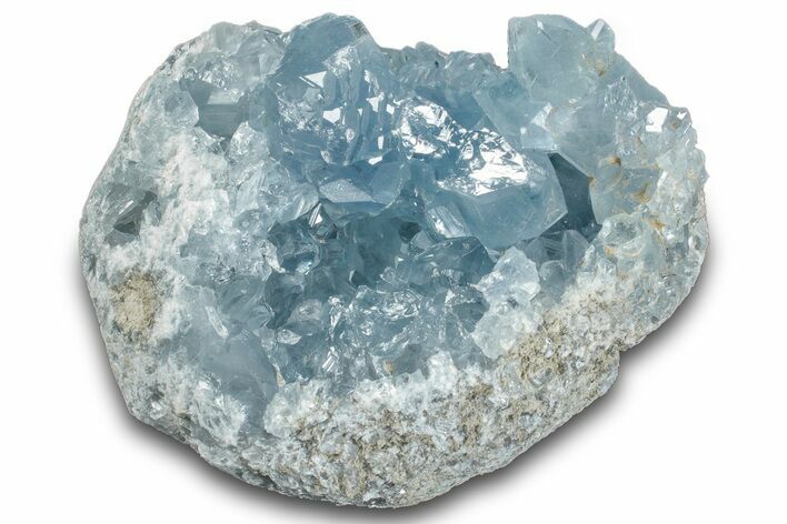 Sky Blue Celestine (Celestite) Crystal Cluster - Madagascar #261652